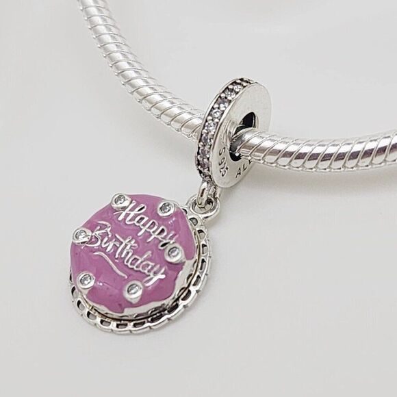 Pandora Pink Birthday Cake Dangle Charm - Picture 3 of 5